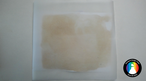 protective paper on artesprix project before transfer 