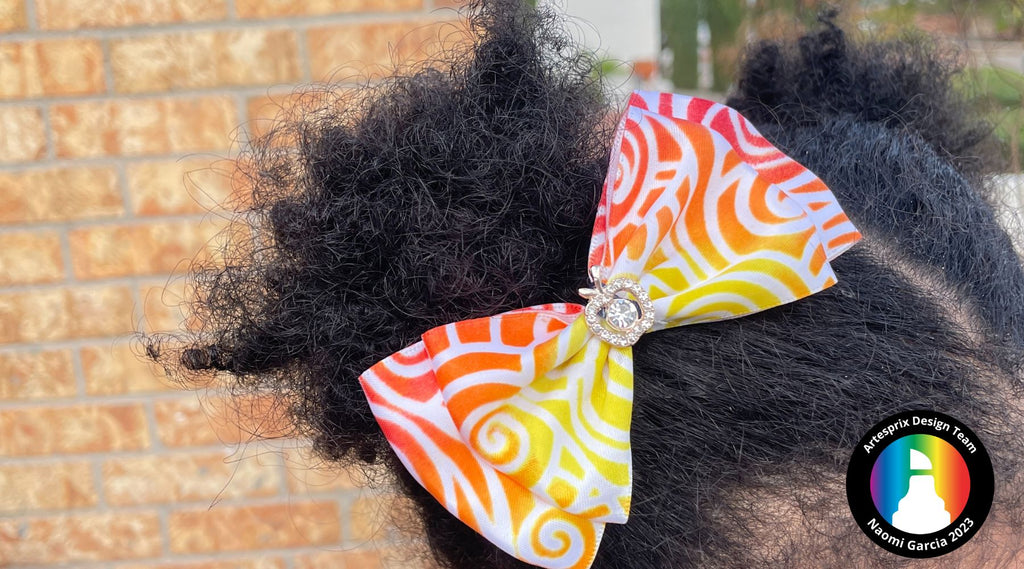 sublimation ribbon hair bow