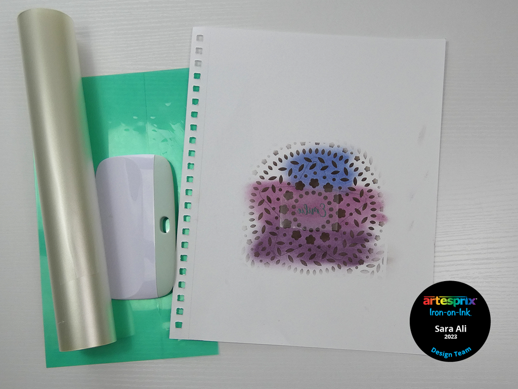 sublimation stamp pad design and heat resistant transfer mask