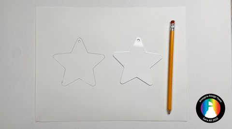 star template for sublimation craft project 