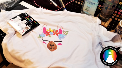 sublimation t shirt with artesprix iron-on-ink markers 