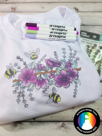 spring time t shirt with Artesprix iron-on-ink