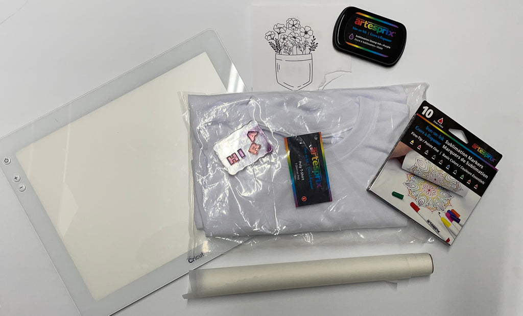 polyester t shirt sublimation markers artesprix stamp pad