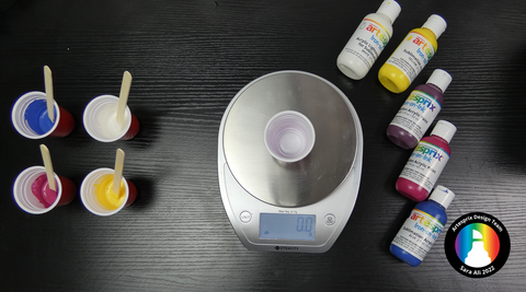 sublimation acrylic paint mix for paint pouring 