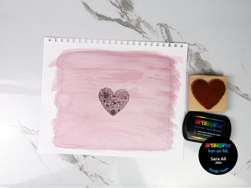 artesprix sublimation iron-on-ink design for trivet