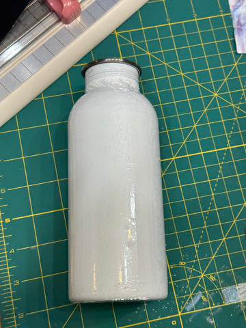 sublimation water bottle with wrap before transfer