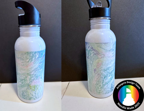 stamped art sublimation artesprix water bottle