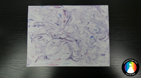 marble sublimation paint design made with shaving cream and artesprix paint 