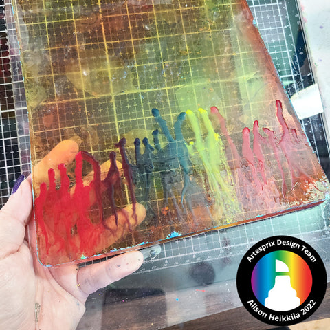 gel press plate with artesprix sublimation markers 
