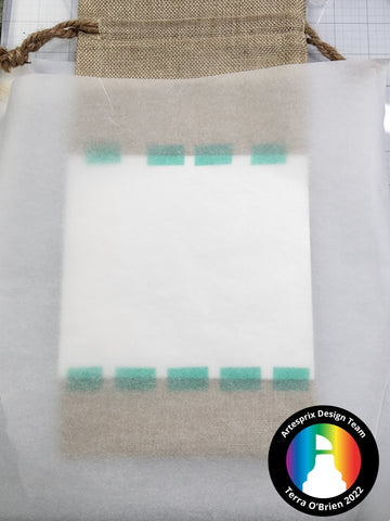 protective siliconized paper on sublimation project before transfer 