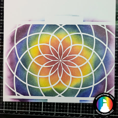 sublimation stamp pad design with blending brushes 
