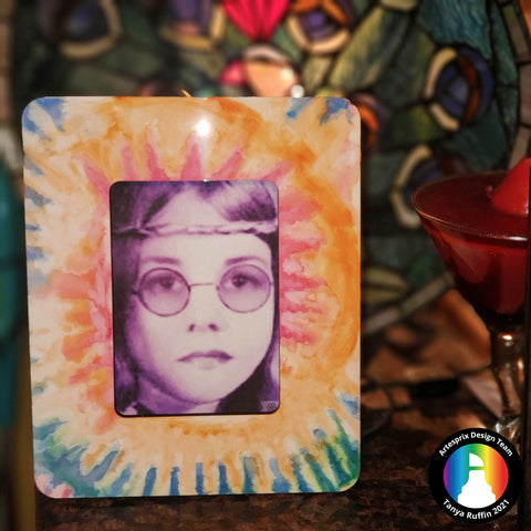 Sublimation Tie Dye Picture Frame with Artesprix Markers 