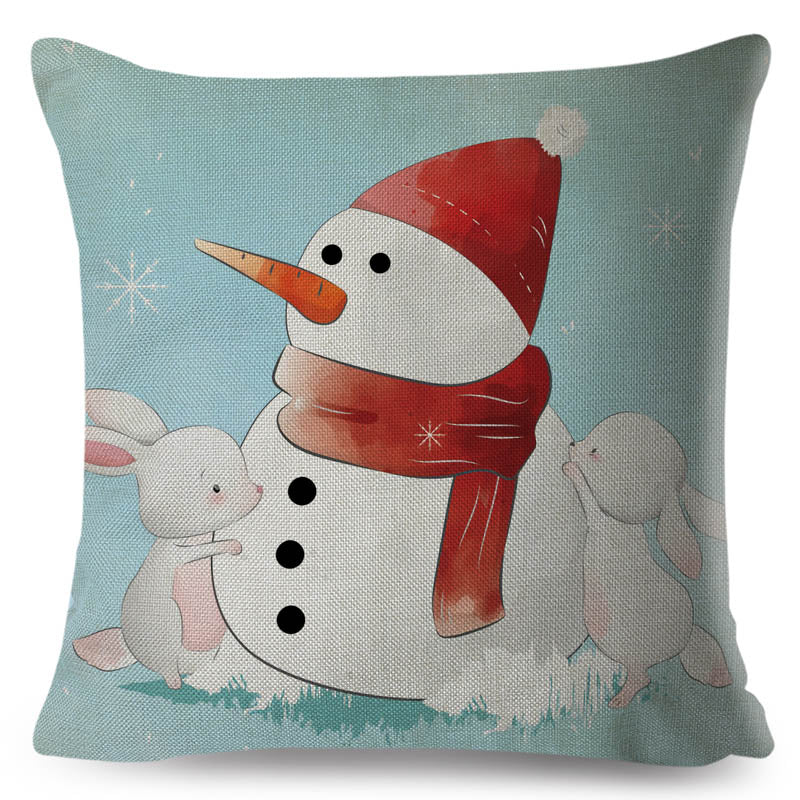 Nordic Cushion Cover Decor Cute Cartoon Giraffe Fox Reindeer Animal Pillowcase Polyester Pillow Case for Sofa Home Kids Room