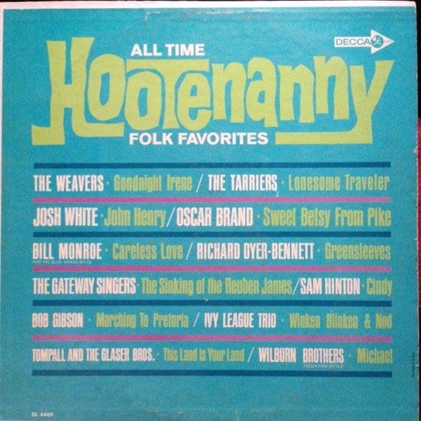 Various - All Time Hootenanny Folk Favourites (Vinyle Usagé)