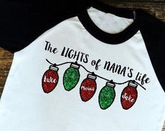 Christmas lights shirts