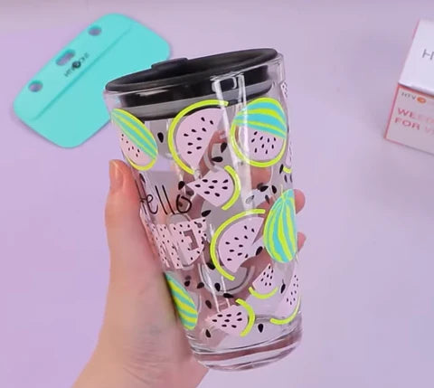 things to make with Cricut: Color-changing Glass