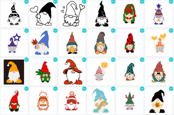 Christmas gnome svg