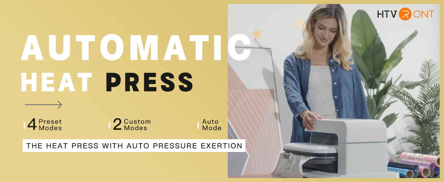 Auto Heat Press Machine for T-Shirts - Alldeer 15x15 Smart Heat Press  Machine with Auto Release for T Shirts, Professional Heat Press for HTV