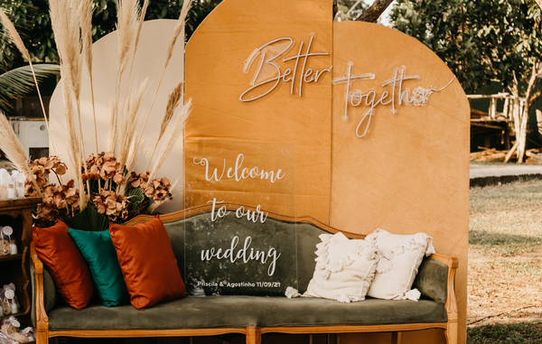 Acrylic Welcome Wedding Sign