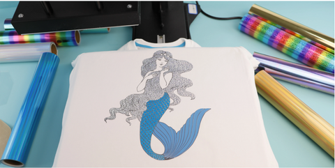 Cricut machine projects: Mermaid T-shirt