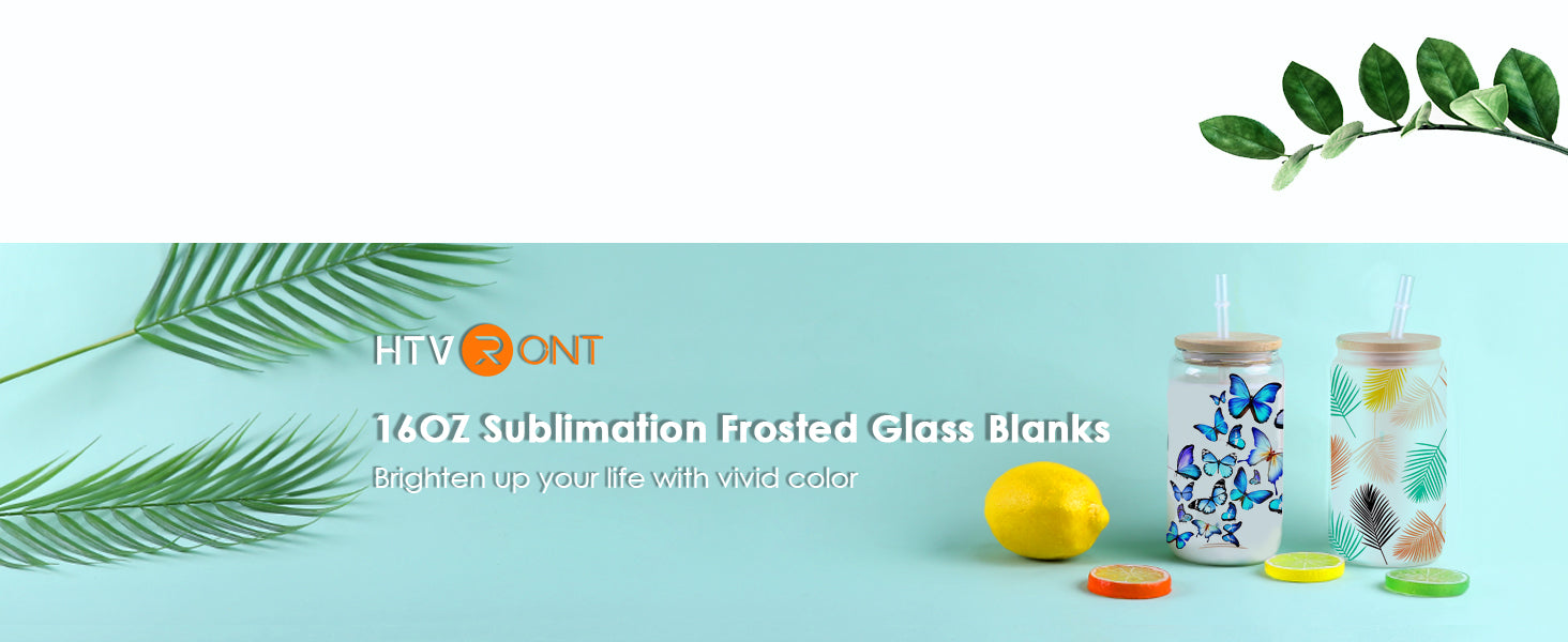 Blank Sublimation Glass with Bamboo Lid and Glass Straw Case Free Ship –  Mud and Honey Shop