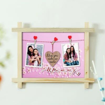 handmade wooden photo frame