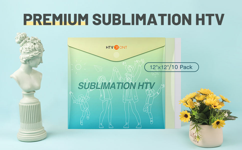 Sublimation Adhesive Vinyl Clear 12''W X 16.32''L