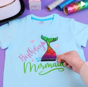 Cricut crafts: Birthday Mermaid T-shirt