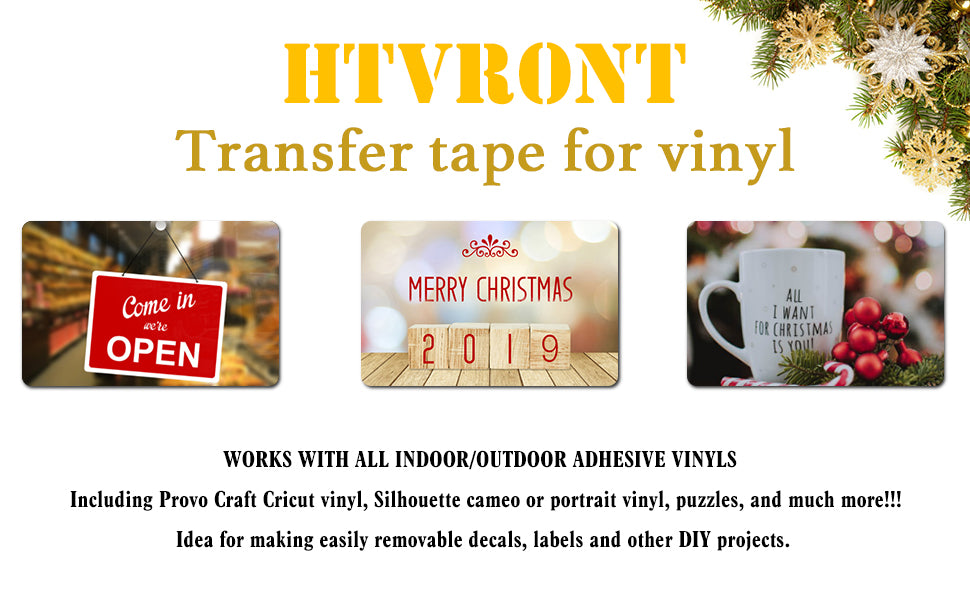 Transfer Tape For Vinyl 6 x 50 Ft (2 Colors)