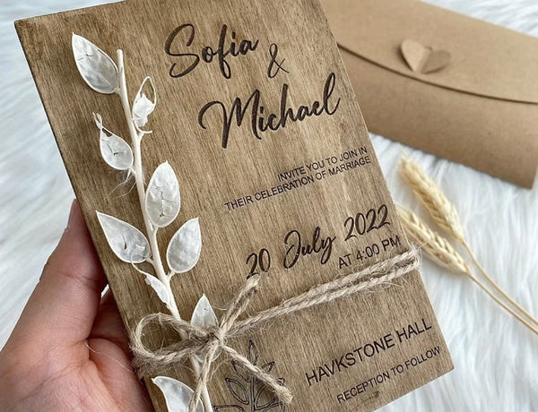 Wooden Invitation