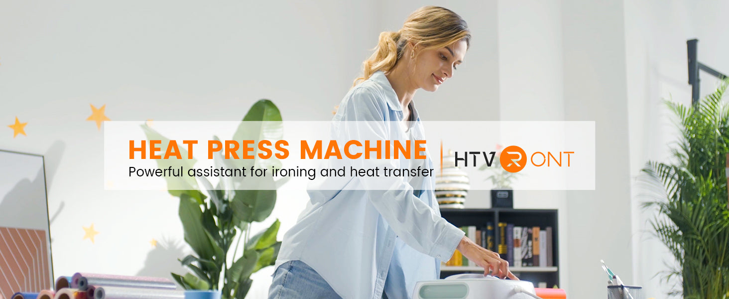HTVRONT Die Cutting Machine for Cricut Viny 10x10 Heat Press Machine