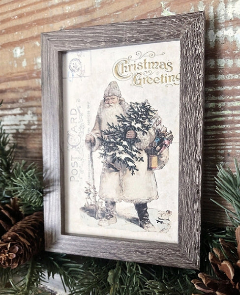 Warm Christmas Santa Frame