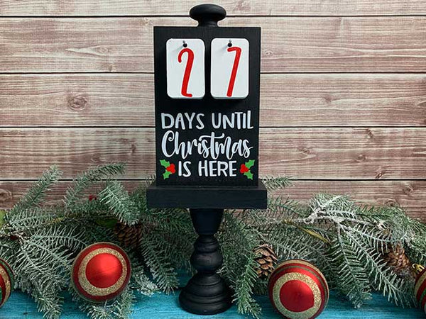 christmas countdown sign