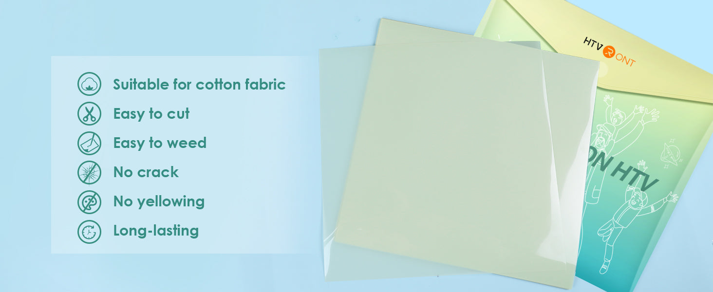 HTVRONT 12 X 15FT Matte Clear Sublimation HTV Vinyl for Light-Colored  T-shirts Cotton Fabrics Pillow Bag Hat