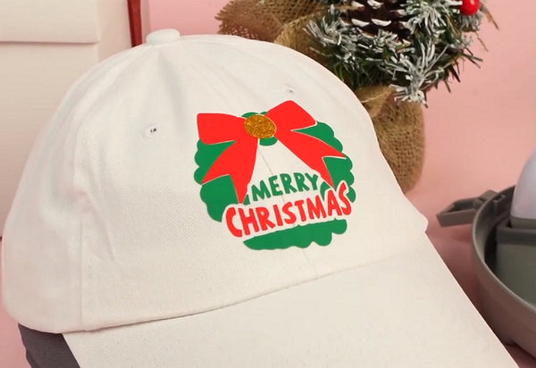 christmas hat heat press design