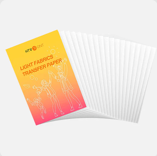 Heat Transfer Paper Roll 24” x 100' InkJet - Ecosolvent Printing LIGHT  FABRICS