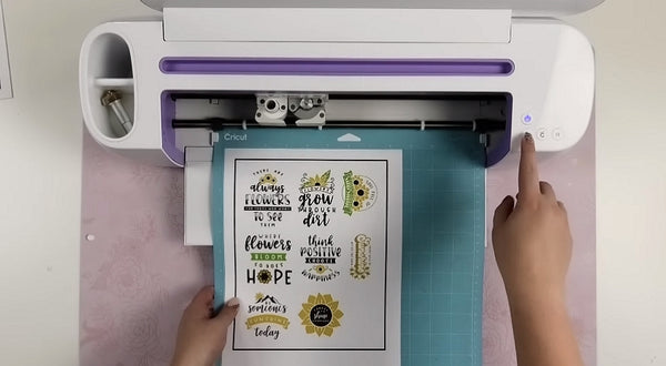 insert cutting mat into cricut maker