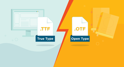 Differences between TTF and OTF