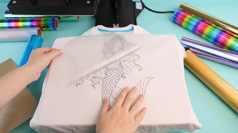 DIY Mermaid T-shirt Tutorial -2