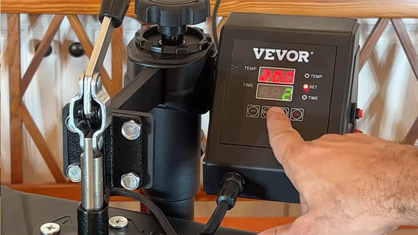 How to set the Temperature & Timer on the Vevor Heat Press 15x15 8