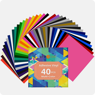 6/12 Pack 30x100/150cm Multi Color Permanent Adhesive Vinyl