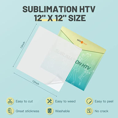 Clear HTV for Sublimation  Clear Sublimation HTV - 12 X 5FT