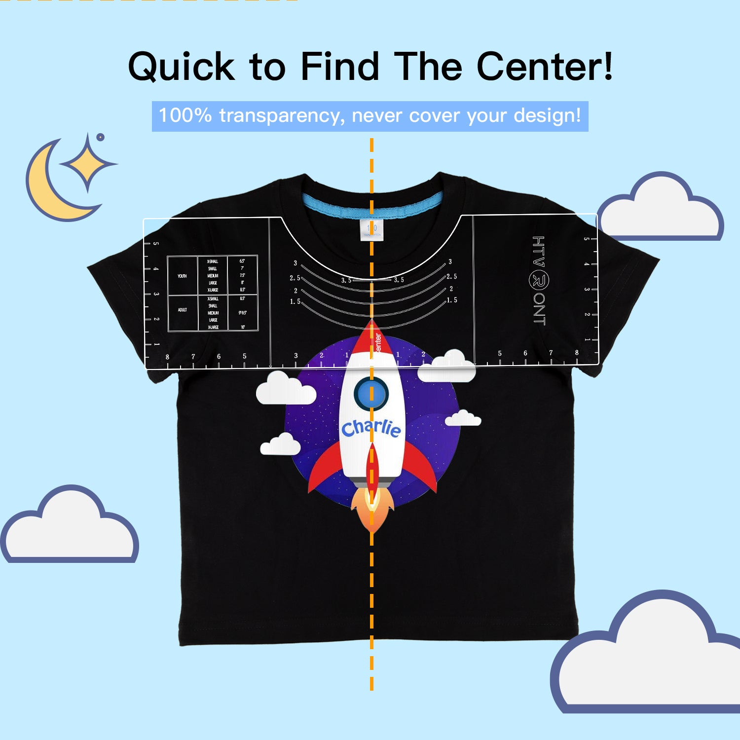 Download T Shirt Alignment Tool With Soft Tape Measure For All T Shirt Sizes Htvront