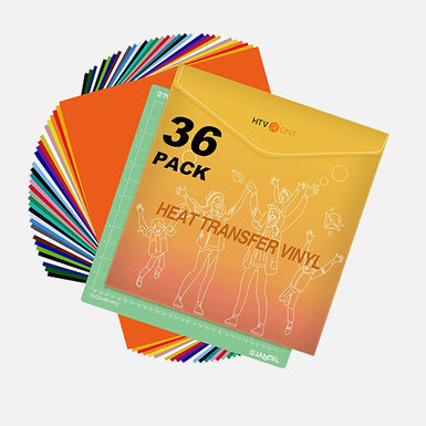 40x Heat Transfer Vinyl Bundle Sheets - 12 x 12'' Iron on HTV Vinyl for  T-shirts 8809599060011