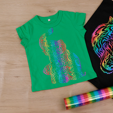 Rainbow Holographic Heat Transfer - HTV – EcoFriendlyCrafts