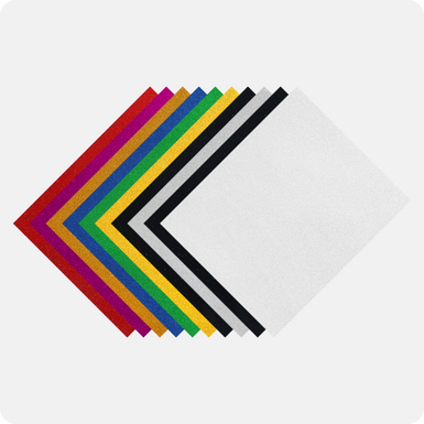 Rainbow Permanent Vinyl -7 Sheets 12 x 10 for Cricut