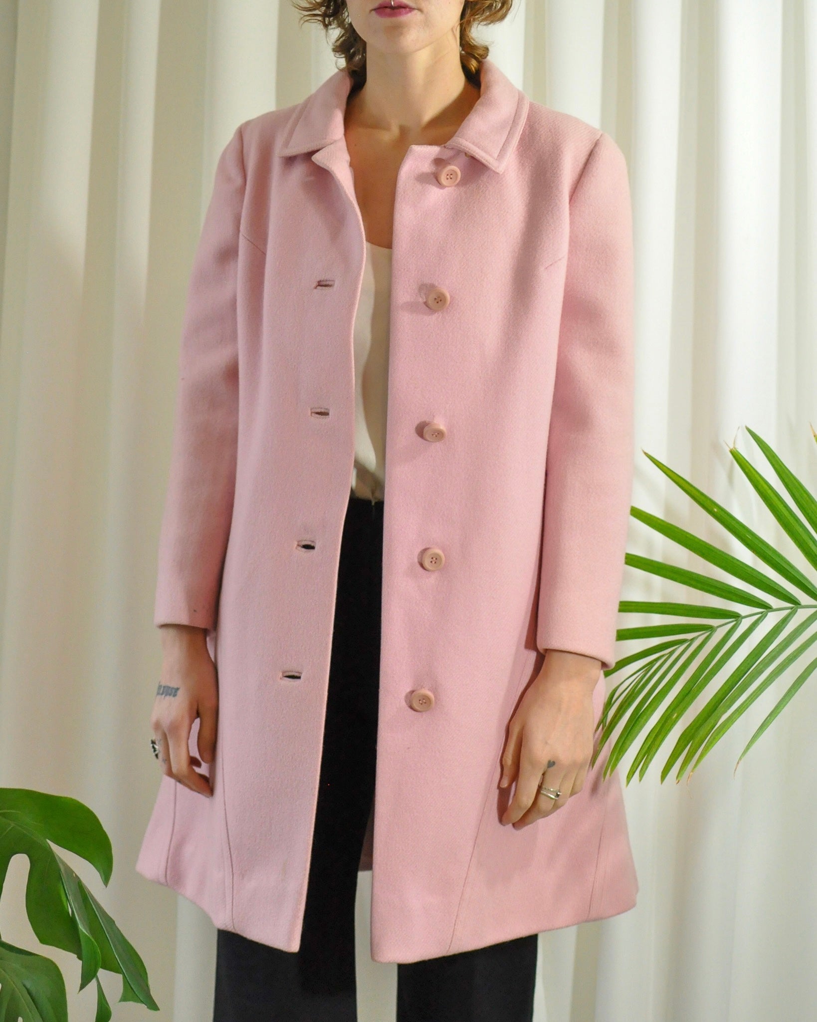 geschiedenis Kader bijgeloof 60s Louis Feraud Pink Wool Coat - Lucky Vintage