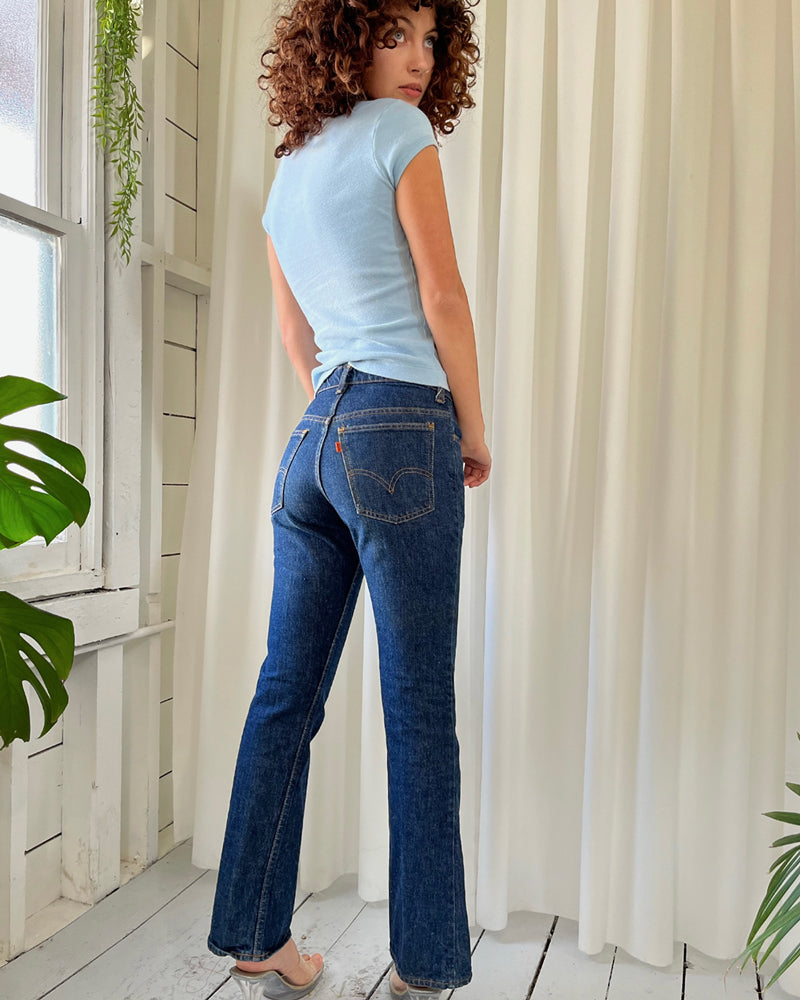 70s Levi's 646 Bellbottom Jeans - Lucky Vintage