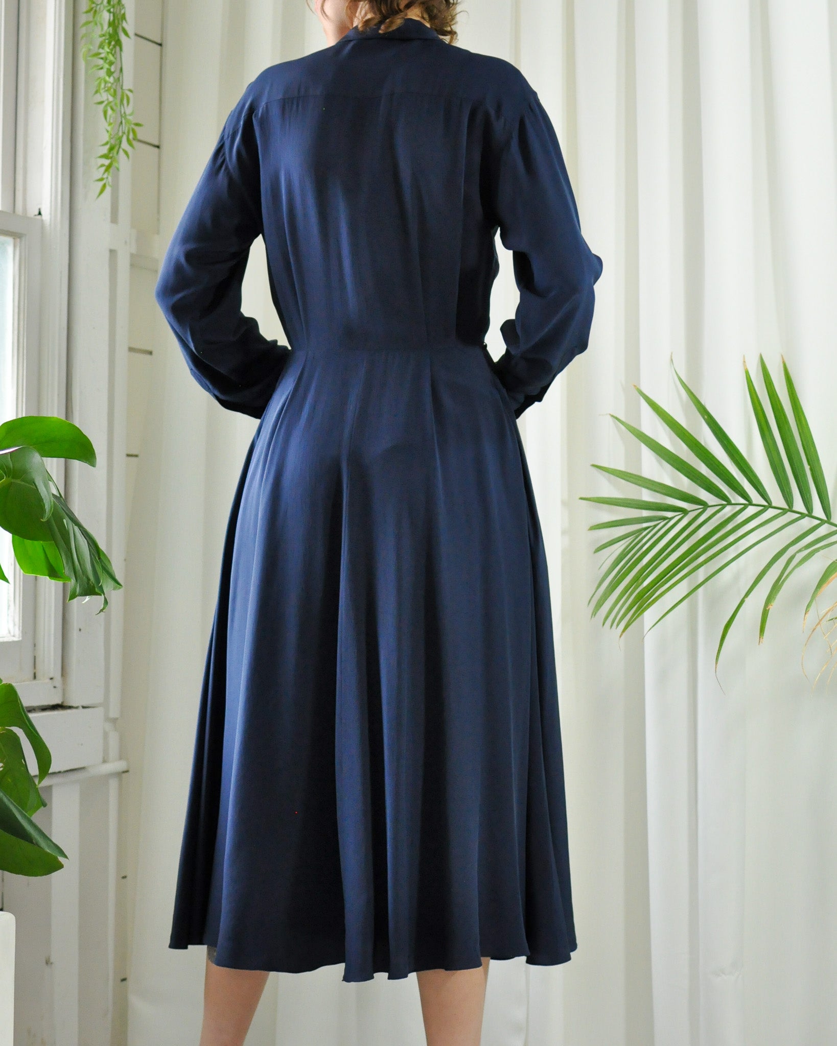 90s Ralph Lauren Silk Dress - Lucky Vintage