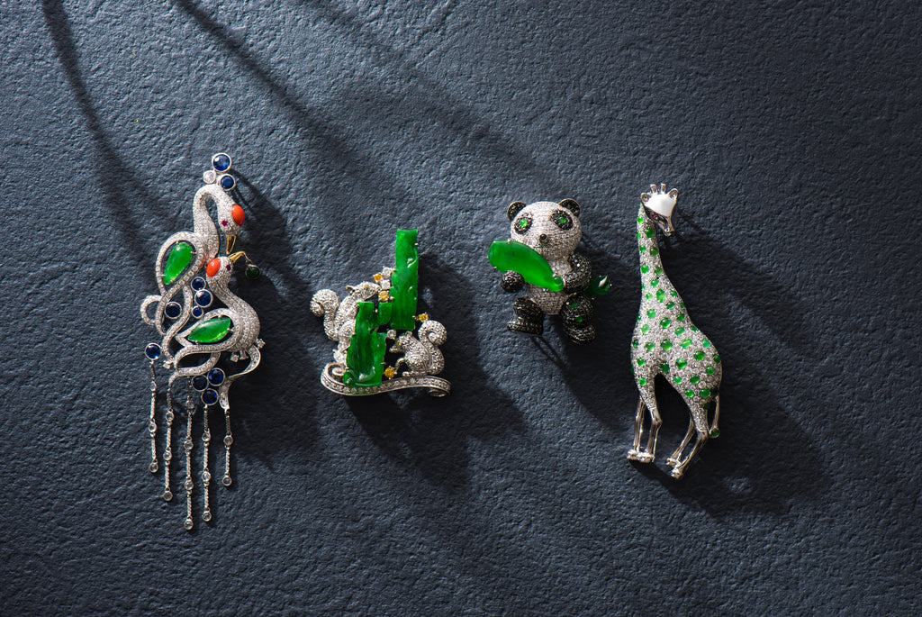 bespoke animal brooch collection